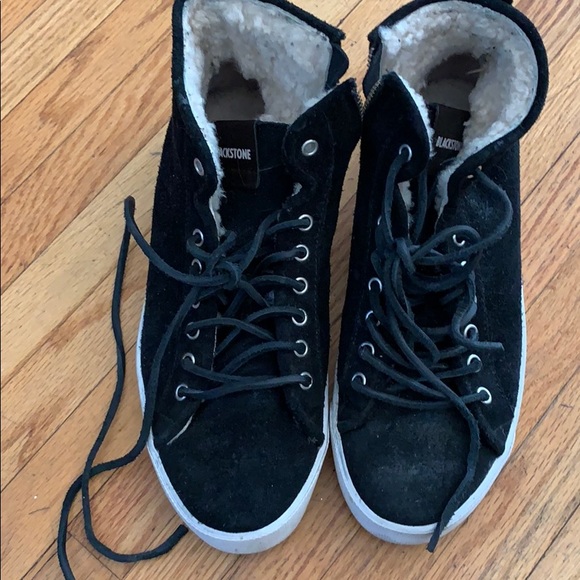 blackstone shearling sneaker